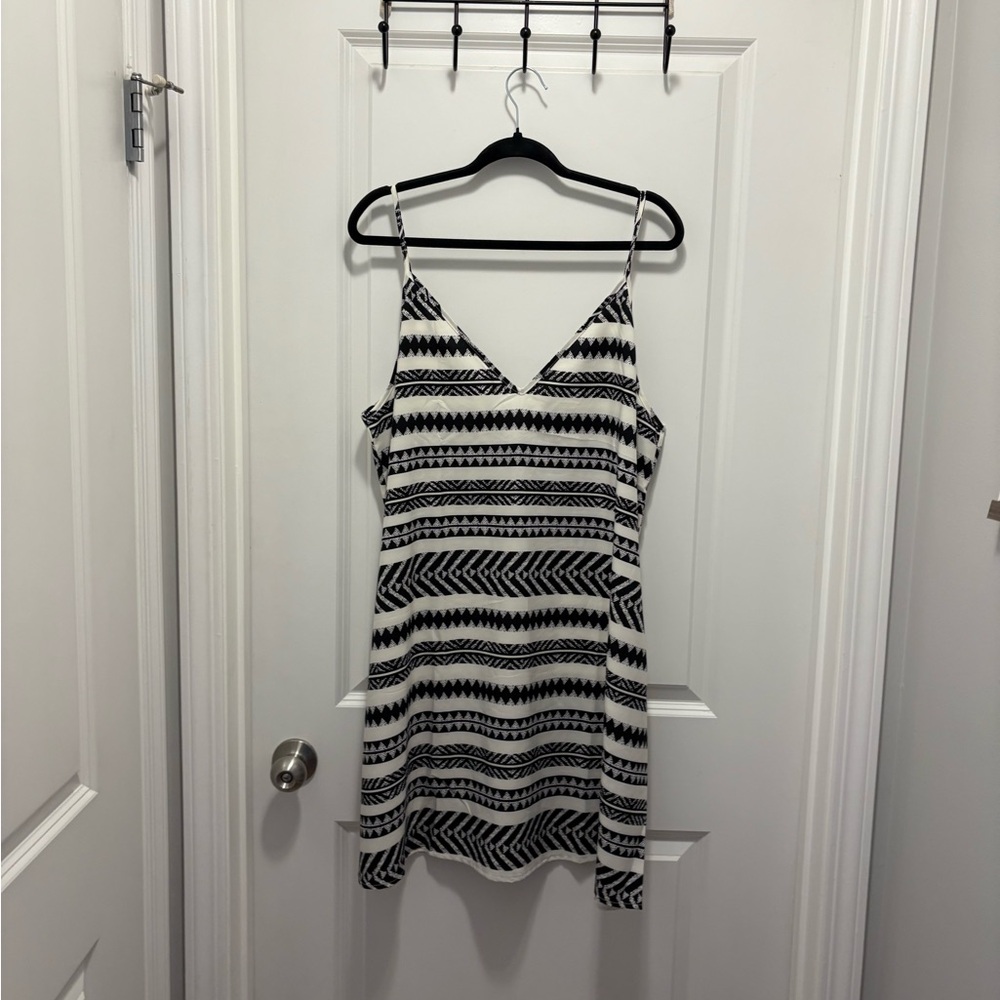 Black and White Slip Dress